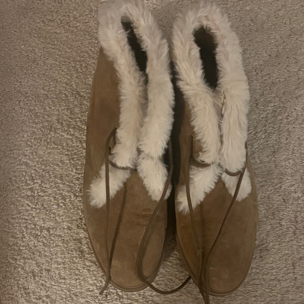 Hush Puppies Brown Fur-Trimmed Winter Boots